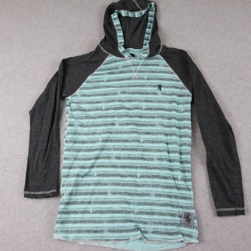Lions Crest English Laundry Hoodie Shirt Mens Small Pullover Raglan‎ Long Sleeve